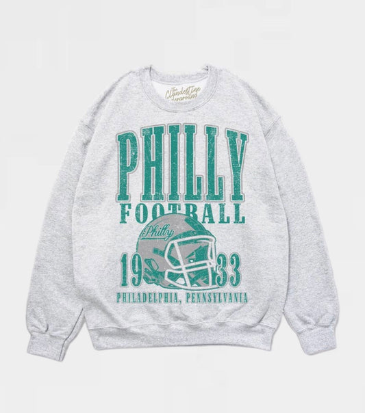 90's Philadelphia Football Oversized Sweatshirt *Pre-Order*