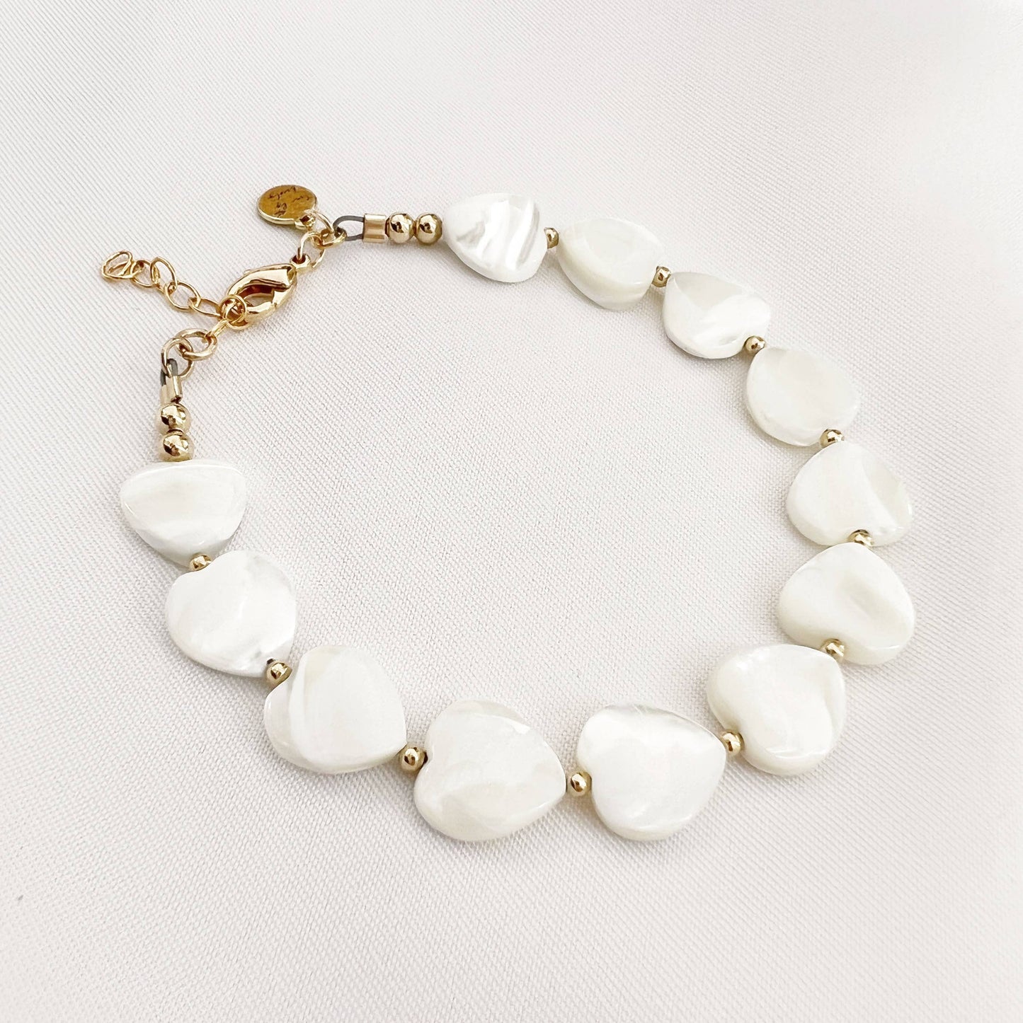 Heart of Gold Pearl Bracelet