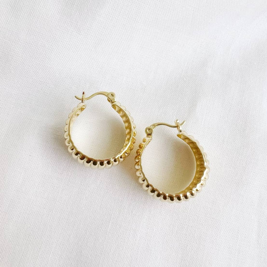 Sadie Dome Hoops Earrings