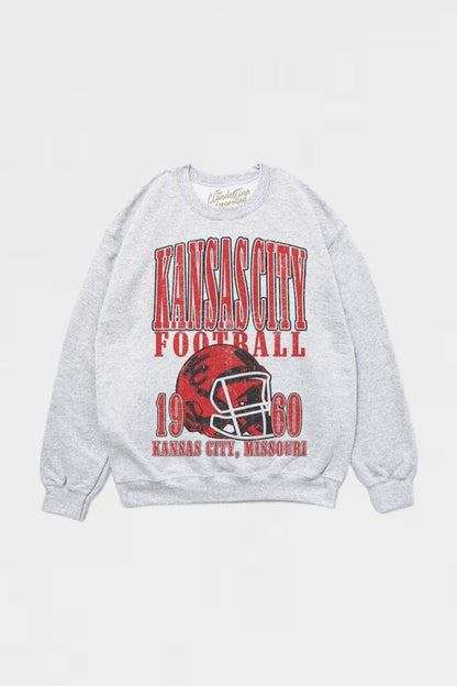 90's Kansas City Football Oversized Sweatshirt