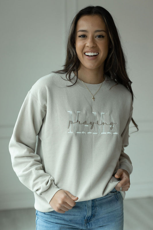 Praying Mama Crewneck Sweatshirt