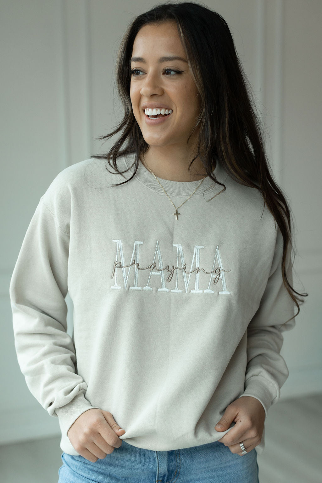 Praying Mama Crewneck Sweatshirt