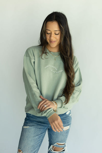 Purpose In The Waiting Crewneck Sweatshirt