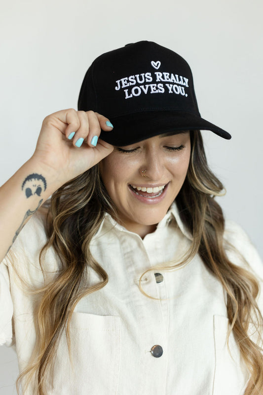 Jesus Really Loves You Trucker Hat