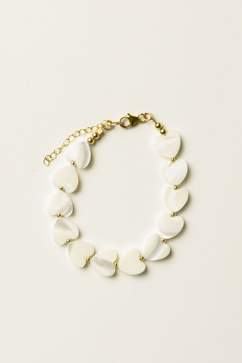 Heart of Gold Pearl Bracelet