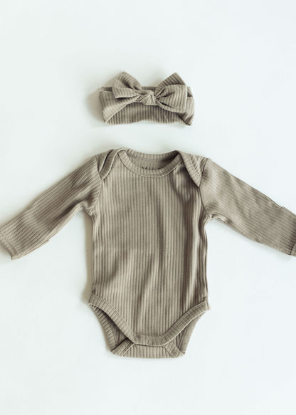 Tiny Treasure Ribbed Romper