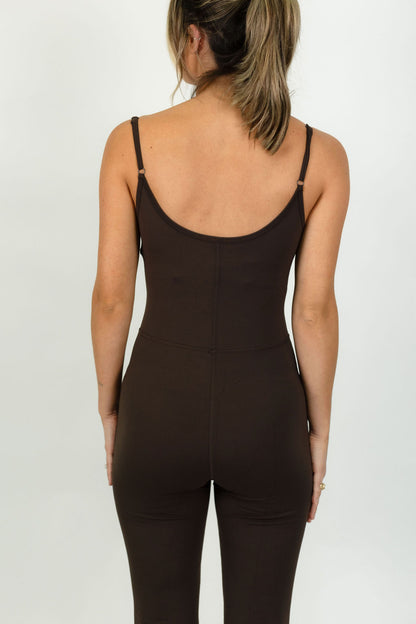 Rylee Dark Chocolate Jumpsuit