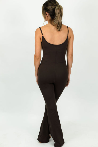 Rylee Dark Chocolate Jumpsuit