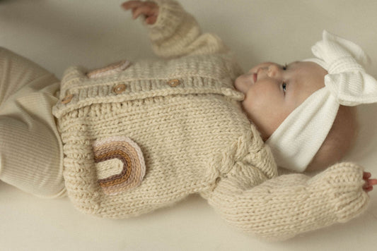 Rainbow Baby Pocket Cardigan Sweater