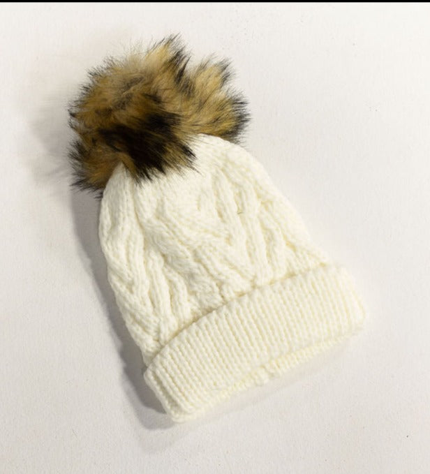 Child of God Pom Pom Beanie Hat