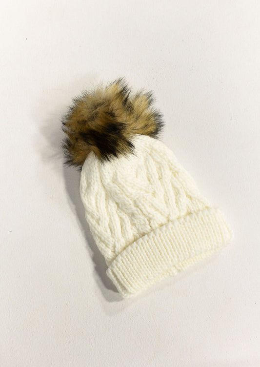 Child of God Pom Pom Beanie Hat