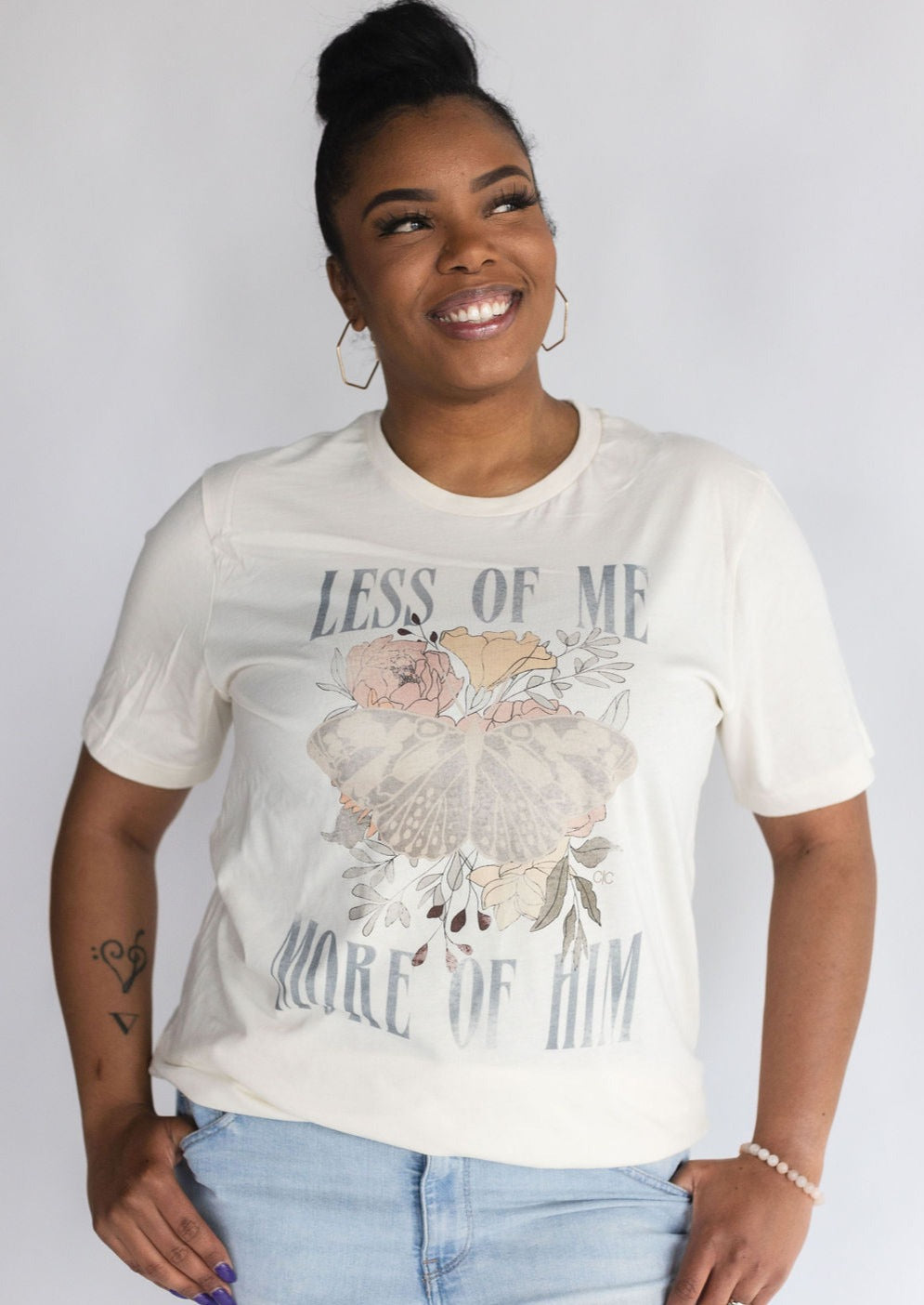 Less Of Me More Of Him Graphic Tee