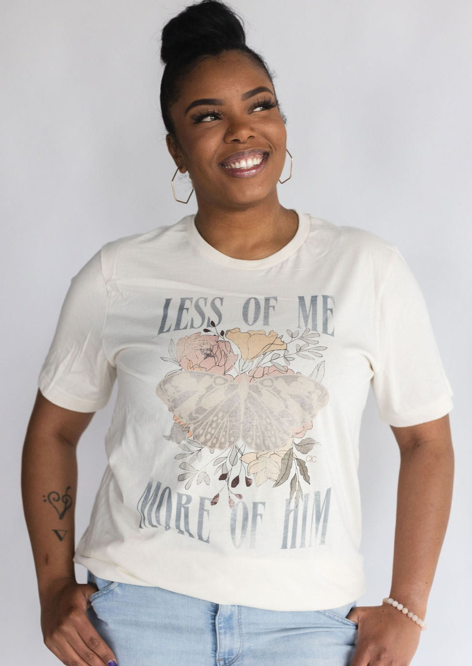 Less Of Me More Of Him Graphic Tee