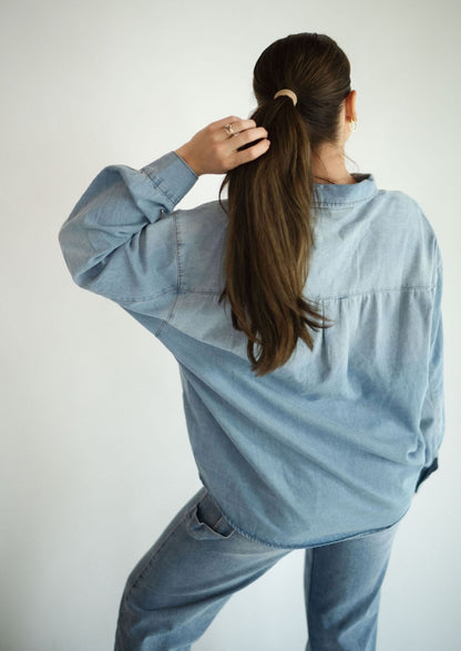 Hannah Denim Button Down