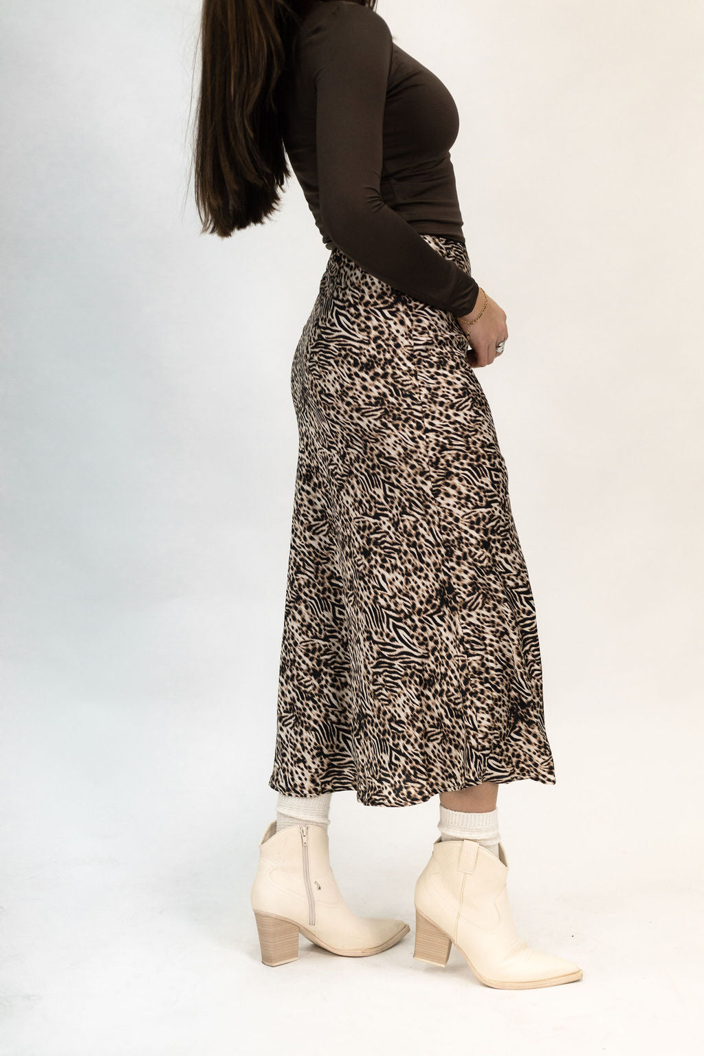 Leopard Midi Skirt