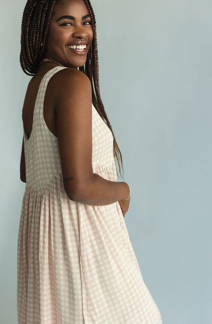 Pretty in Beige Picnic Dress