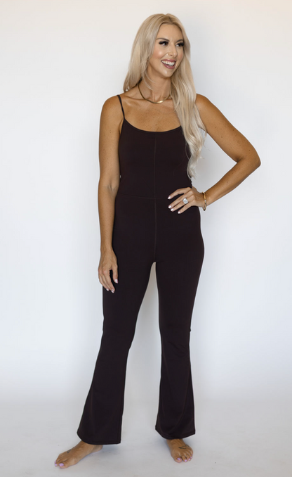 Rylee Dark Chocolate Jumpsuit