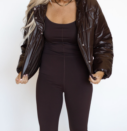 Rylee Dark Chocolate Jumpsuit