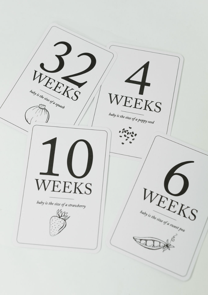 Pregnancy Milestone Cards