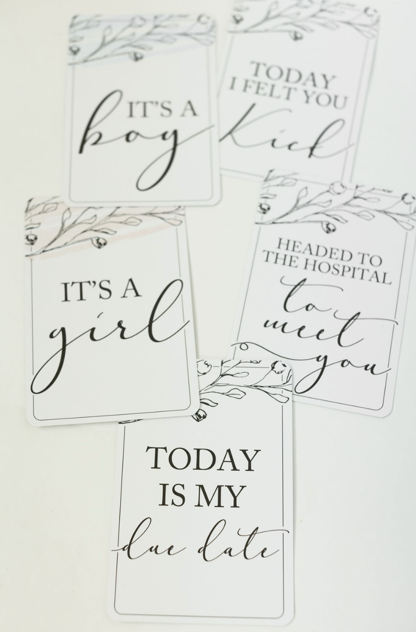 Pregnancy Milestone Cards