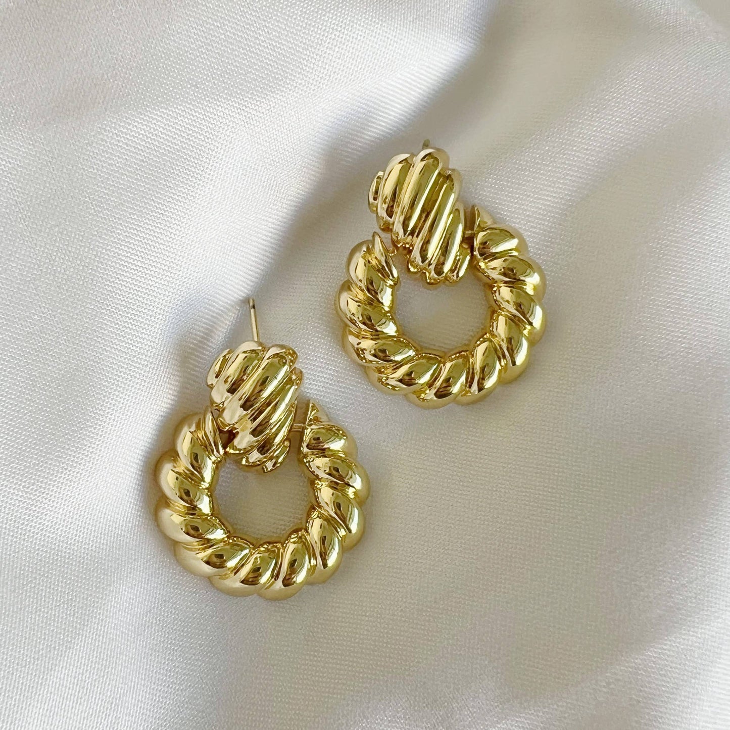 Croissant Gold Earrings